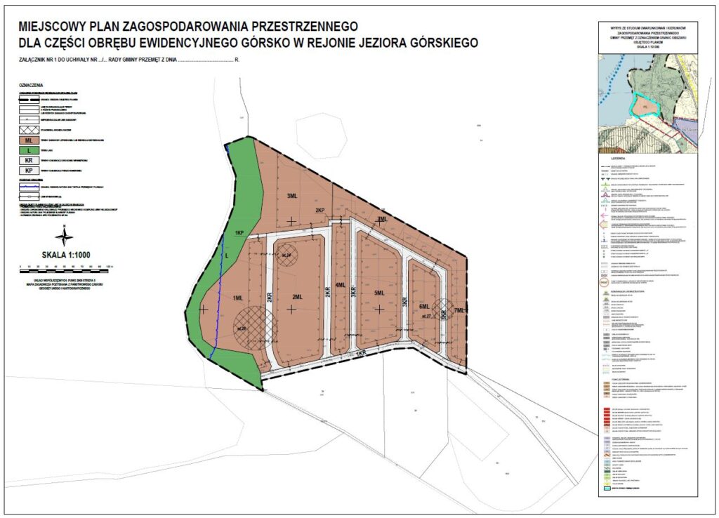 Miejscowy plan zagospodarowania przestrzennego dla części obrębu ewidencyjnego Górsko w rejonie Jeziora Górskiego