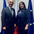 Na zdjęciu wójt gminy Przemęt wraz z wicewojewodą Wielkopolski, Karoliną Fabiś-Szulc.