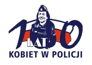 Logo "100 lat Kobiet w policji".