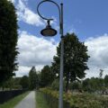 Na zdjęciu widoczna nowa lampa w Przemęcie.