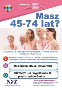 Opis plakatu: Na plakacie dominuje hasło: 