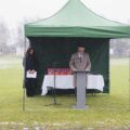 Na zdjęciu wójt Janusz Frąckowiak podczas przemowy.