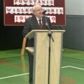Na fotografii pan Antoni Fornalski podczas przemowy.